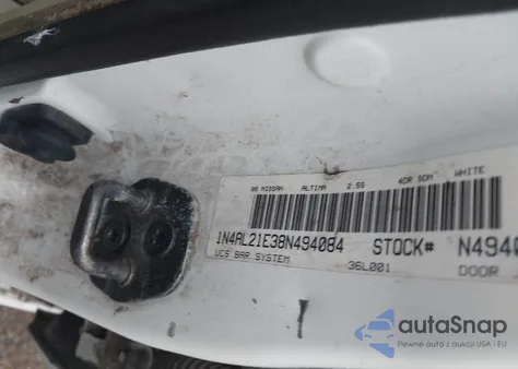 2008 Nissan Altima 2.5 S from USA, damaged, VIN 1N4AL21E38N494084